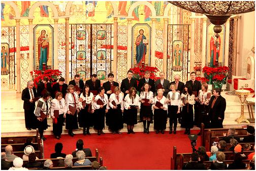 The Irmos Choir performing at the 