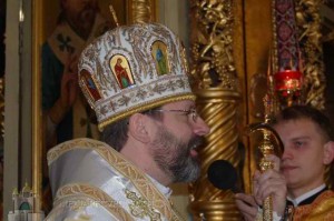 Patriarch Sviatoslav in Ivano-Frankivsk calling on the Ukrainian Nation to embrace God's peace in the face of the evil going on currently Ukraine.