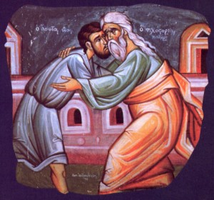 The prodigal son comes home: an image of mutual reconciliation.